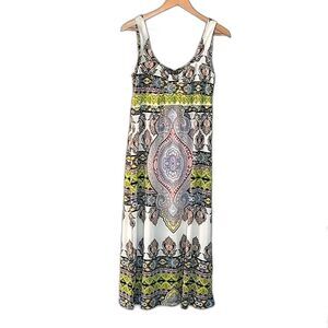 WHITE MARK Casual Multicolored Sleeveless Tribal Summer Maxi Dress size XL